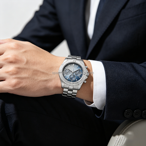 Reloj Cronógrafo de Lujo para Hombre SPARKTIME, Reloj de Pulsera Deportivo de Acero Inoxidable, Resistente al Agua, Luminoso, para Negocios - Product Image 4