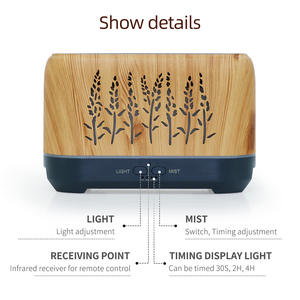 Diffuseur d'arômes JCSY 0,5 L, lampe de bureau portable USB avec lumière de flamme et brume pour la maison et le bureau - Product Image 5