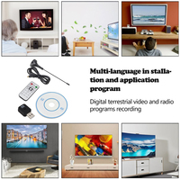 Mini bâton de télévision numérique USB 2.0, récepteur d'antenne, Tuner, Dongle de diffusion vidéo, pour ordinateur de bureau, PC portable, HDTV, 6/7/8 MHz
