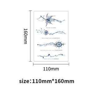 Nouveaux autocollants de <span class=keywords><strong>tatouage</strong></span> semi-permanents à base de plantes, imperméables, avec des citations classiques - Product Image 2