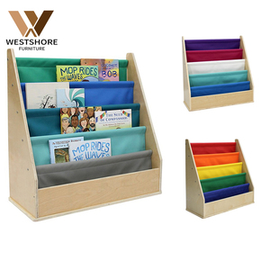 Venta al por mayor popular diseño Montessori estantería de lectura niños <span class=keywords><strong>biblioteca</strong></span> lectura de madera guardería aula conjunto de muebles de guardería - Product Image 1