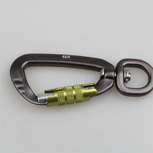 Nhà Máy Tùy Chỉnh Giá Nhiệm Vụ Nặng Nề 7075 Nhôm Leo Núi Đa Công Cụ 4Kn Xoay Carabiner Móc Cho Đi Bộ Đường Dài Công Nghiệp Sử Dụng Cho Chó - Product Image 5