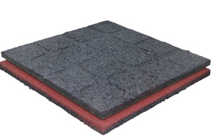 Revêtement de sol en <span class=keywords><strong>caoutchouc</strong></span> MCG Heavy Duty 15-50 mm, <span class=keywords><strong>antidérapant</strong></span>, imperméable, écologique, pour aire de jeux extérieure, salle de sport, crossfit. - Product Image 3