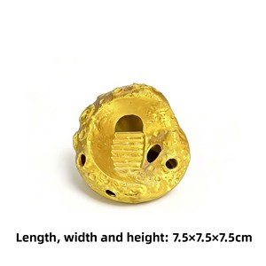 Ornamenti per acquari, decorazioni per acquari, ornamenti a forma di pesci e gamberetti in argilla <span class=keywords><strong>viola</strong></span> per la fuga dei pesci. - Product Image 3