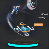 Mini 360 rouleau quatre axes Drones avions de poche électriques jouet enfants niveau débutant hauteur fixe en plastique hélicoptère télécommandé