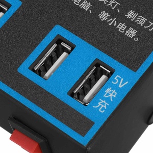 Dc 12V/24V AC 220V qc1.0 có thể gập lại Xách Tay USB xe Power Inverter adapter 4 Cổng USB phổ ổ cắm máy tính xách tay & máy ảnh Sạc - Product Image 6