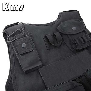 KMS مخصص بيع بالجملة حار بيع <span class=keywords><strong>600D</strong></span> البوليستر معدات الاعتداء الأسود سترة تكتيكية لتعزيز القانون - Product Image 6