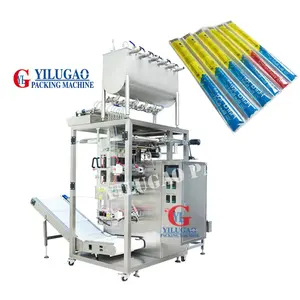 Automatic multi-lane ice lolly filling sealing packaging machine