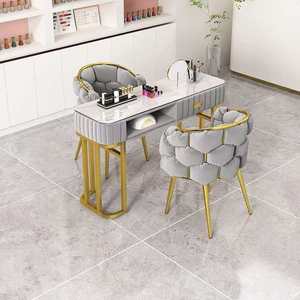 Factory Luxury Upholstered Dining Chair Fabric Dining Room Furniture Metal <b>Gold</b> Dining Chair - Product Image 5