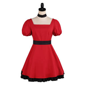 Disfraz de Cosplay de Ai <span class=keywords><strong>Hoshino</strong></span> de Oshi No Ko, Temporada 3, Vestido Lolita Rojo Rubí Oscuro con Peluca, para Actuaciones de Anime y Juegos de Rol, para Mujeres - Product Image 3