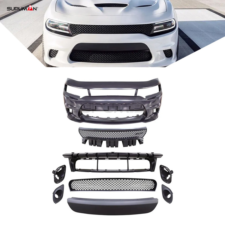 Rear Bumper Splitters For Dodge Charger SRT8 - ABS Plastic Lip Wrap Canards, Black