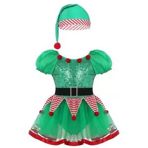 Disfraz de Hada Elfa para Niñas, Disfraz de TV y Películas, Tutú de Malla con Lentejuelas, Vestido de Navidad - Product Image 3