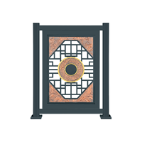 Barrière pivotante octogonale en alliage d'aluminium avec coins en cuivre Phoenix, tourniquet piéton intelligent