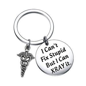 X-RAY Tech Squelette Badge Bobine Radiologue Cadeau Porte-clés Bracelet Avec <span class=keywords><strong>Caducée</strong></span> Charme Radiologie Tech Bijoux Graduation Cadeau - Product Image 6