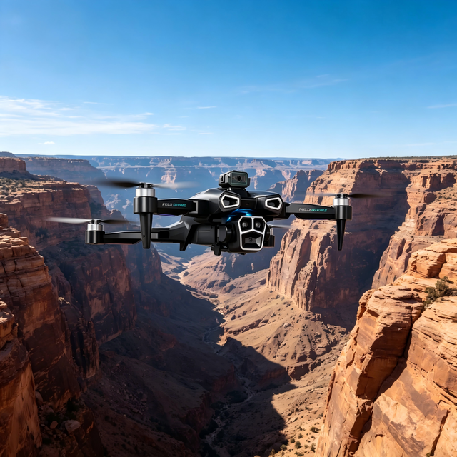 H35MAX Brushless Motor Foldable Helicopter Omnidirectional Obstacle Avoidance RC Drone with Dual Cameras