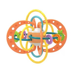 Mới nhất an toàn nhựa cảm giác bóng bé Teether răng hàm đồ chơi hoạt động Rattle tay bắt và nắm bắt Đồ chơi giáo dục bé Đồ chơi - Product Image 3