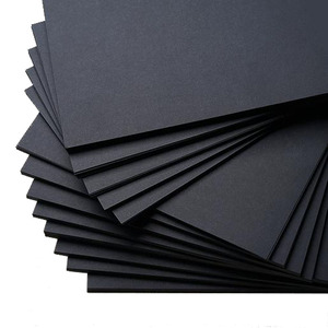 50แพ็คเกรด AA กระดาษแข็งสีดำ A4กระดาษหนา300gsm การ์ดกระดาษสีดำ - Product Image 1