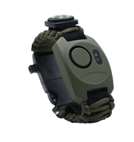 Alarme de poignet multifonction portable, sifflet anti-loup en paracorde, alarme étanche en nylon, kit de survie pour le camping
