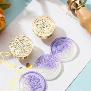 หัวปั๊มขี้ผึ้งตรา29038ตราปั๊มทองเหลืองตราปั๊มขี้ผึ้งหัวปิดผนึกแสตมป์6สไตล์สำหรับงานแต่งงานการห่อของขวัญ - Product Image 2