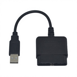 Cable Convertidor de Controlador USB para PS2 DualShock a PC con Conectores USB-A y PS/2 - Product Image 1