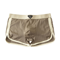 Nouvelle Série 2026 – Vente en Gros de Boxers Homme en Soie Glacée, Design Texturé Côtelé, Étiquette Logo Personnalisée, Qualité Supérieure