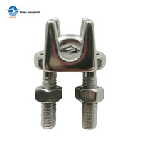 Collier de serrage pour câble en acier inoxydable AISI 304 316 de type JIS, électro-polissé, 2-80 mm, avec boulon en U, pour la rigging maritime