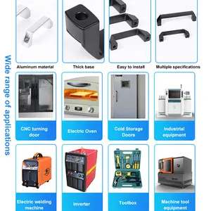 Kabinet furnitur bentuk persegi gaya Modern pegangan tarik pintu pegangan mesin pegangan dapur pegangan furnitur & kenop GS