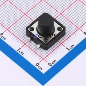 SMG-03T-H090A1 Tactile Switch SMD-4P,12x12mm Switch Single Pole Single Throw Round Button 2.5N 12mm - Product Image 1