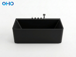Baignoire <span class=keywords><strong>Spa</strong></span> Carrée Autoportante en Acrylique Minimaliste Durable, Matériau Épaissi, Haute Stabilité, Moderne et Écologique pour Intérieur - Product Image 2