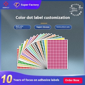 Nhiều Màu Kỹ Thuật Số Ngày Đánh Dấu Nhãn <span class=keywords><strong>Sticker</strong></span> Vòng Phân Loại <span class=keywords><strong>Sticker</strong></span> Với Chất Liệu Giấy Tùy Chọn Màu Dot Nhãn - Product Image 5