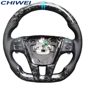 Volant <span class=keywords><strong>sport</strong></span> personnalisé en carbone forgé et Alcantara, sur mesure pour les modèles <span class=keywords><strong>Volvo</strong></span> S60 S90 V60 <span class=keywords><strong>V90</strong></span> berline et break - Product Image 1