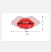 Nouveauté : Miroir de poche pliable en forme de lèvres pour femme, design sexy, miroir compact de maquillage, taille mini, outils cosmétiques