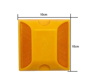 Reflectores de Carretera Resistentes y Duraderos, Amarillos y Blancos, de <span class=keywords><strong>ABS</strong></span>, IP68, Reflectantes, para Mayor Visibilidad Nocturna en Entradas de Vehículos - Product Image 1