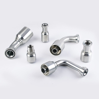 BSP JIC métrique fileté pivotant une pièce PARKER sertissage hydraulique raccords d'extrémité de tuyau une pièce JIC raccords hydrauliques