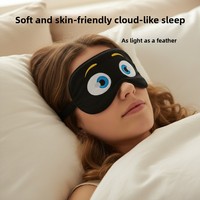 Masque pour les yeux en polyester 100 % personnalisé, écologique, OEM ODM, impression numérique, dessin animé, gaufré, cadeau, usine d'origine avec 23 ans d'expérience