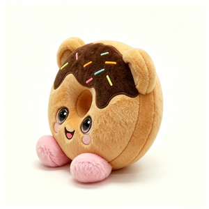 Peluche donut personnalisée, peluche donut ours, peluche alimentaire, animal en peluche donut - Product Image 3