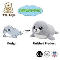 Fabricant de jouets en peluche OEM ODM : Transformez vos créations en peluches (raton laveur, pingouin, panda roux, phoque) rembourrées de coton PP, 11-30 cm