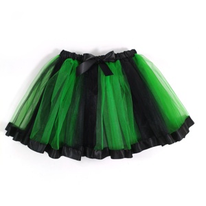 กระโปรงฟูฟ่องหลากสีสไตล์สดใสสำหรับปาร์ตี้เครื่องแต่งกายฮาโลวีนที่สะดุดตากระโปรงผ้าทูลสีตัดกันสำหรับแม่มด - Product Image 6