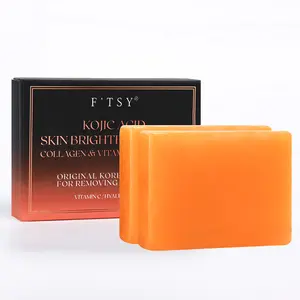 Private Label Dark Spot Remover Kojic Acid Soap Bars Vitamin C Turmeric Vitamin E Hand Made Soap