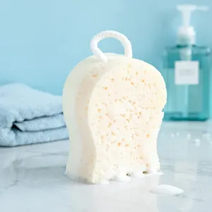 고품질 해초 면 목욕 갯솜 아기를 위한 높은 거품이 이는 능력을 가진 떨어지게 하는 몸 샤워 갯솜
