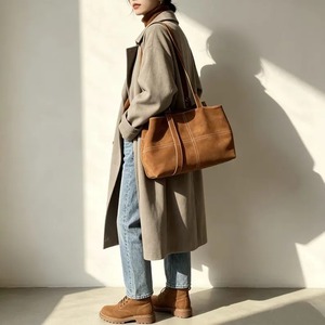 Sac fourre-tout en cuir souple de qualité export pour le shopping, les affaires et le quotidien, disponible à un prix raisonnable - Product Image 3