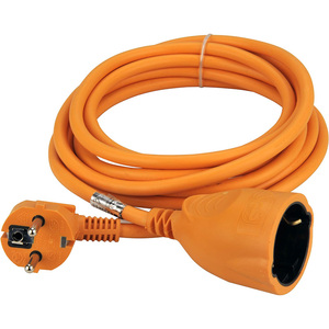 สายเคเบิล H05VV-F3G1.5mm2ต่อขยาย Sckuko ยาว3ม. 16 A/250 <span class=keywords><strong>V</strong></span> 3680 <span class=keywords><strong>W</strong></span> สีดำสีขาวพร้อมปลั๊กป้องกันสำหรับใช้ในร่ม - Product Image 1