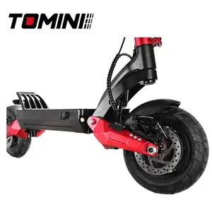 Tomini Skuter Elektrik, Skuter Listrik Dua Roda E Dewasa Skulter Cepat Kustom 1500W * 2 El 70 Mph OEM ODM