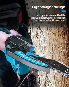 <span class=keywords><strong>Scie</strong></span> à chaîne électrique sans balais rechargeable au lithium de 6 pouces, mini-<span class=keywords><strong>scie</strong></span> à main, qualité professionnelle OEM pour usage domestique et forestier - Product Image 3