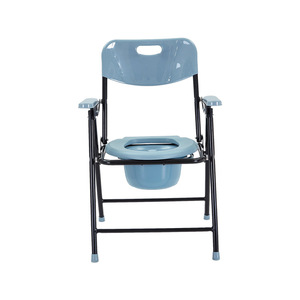 Courtyard Toilet <b>Chair</b> Steel Frame Portable With Fender <b>For</b> <b>Elderly</b> Pregnant <b>Shower</b> Use - Product Image 4