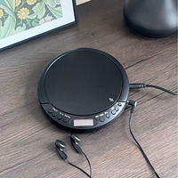 Lecteur de CD portable ultra-fin, stéréo personnel avec Bluetooth, anti-saut de disque, haut-parleur intégré, écran LCD, pour les voyages, l'apprentissage et le sport