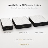 Ergonomische Memory-Schaum-Matratzenauflage OEKO-TEX Hochdichte Gel-Kühlende Langlebige Anpassbare Härte King Queen Schlafzimmer Apartment