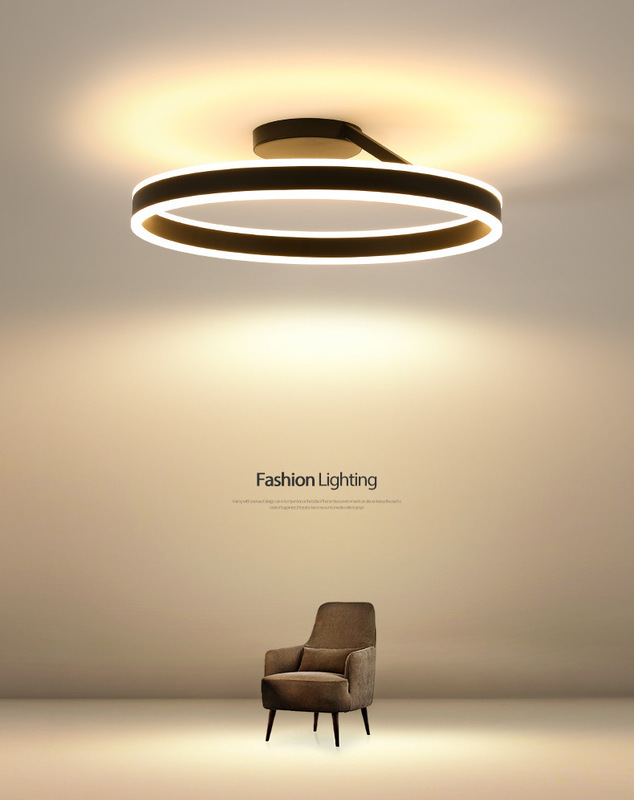 Minimalist Led Surface Mounted Black White