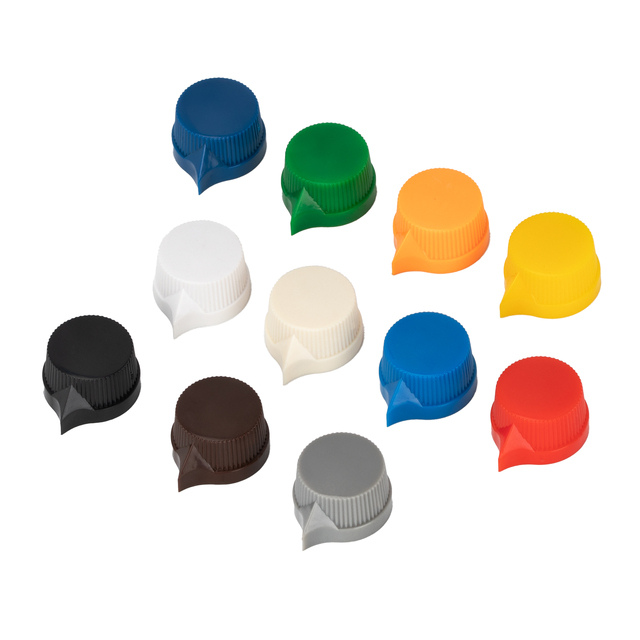 Rotary Controller Knob Multiple Colors Plastic Electric Guitar Volume 6.35mm Knobs with Hex Socket Screw