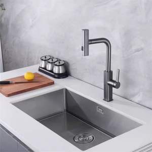 OKIE Offre Spéciale Robinet de cuisine à un étage Design moderne 304 Pulvérisateur d'évier en acier inoxydable Style classique en céramique pour hôtels - Product Image 1